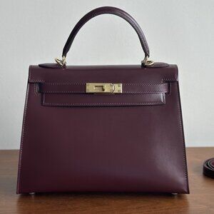 High Shine Box Calf Leather Crossbody
